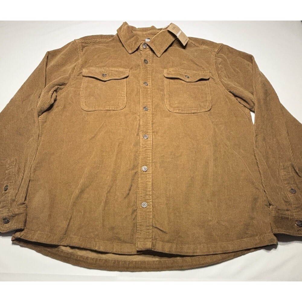 Patagonia Corduroy Shirt Mens XL Coriander Brown Organic Cotton 42445 NWT New